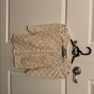 Anthropologie Two of Us back porch Overlay top